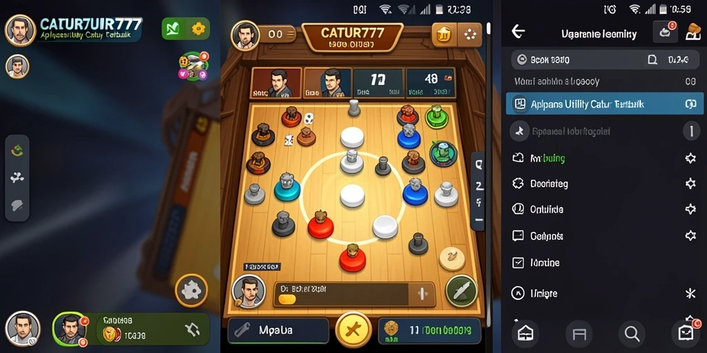 Tampilan utama fitur analisis catur di CATUR777