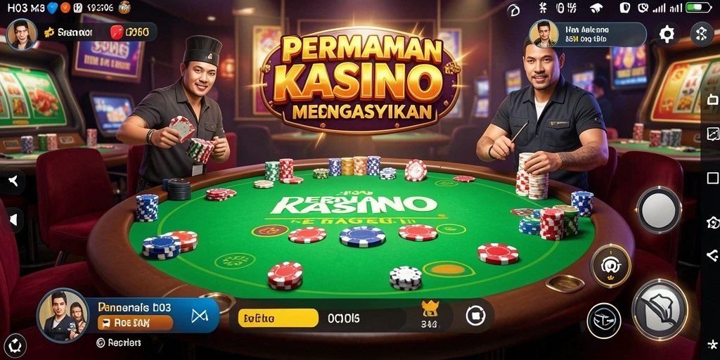 Screenshot H03 menunjukkan gameplay seru dengan tema Kasino yang menarik.