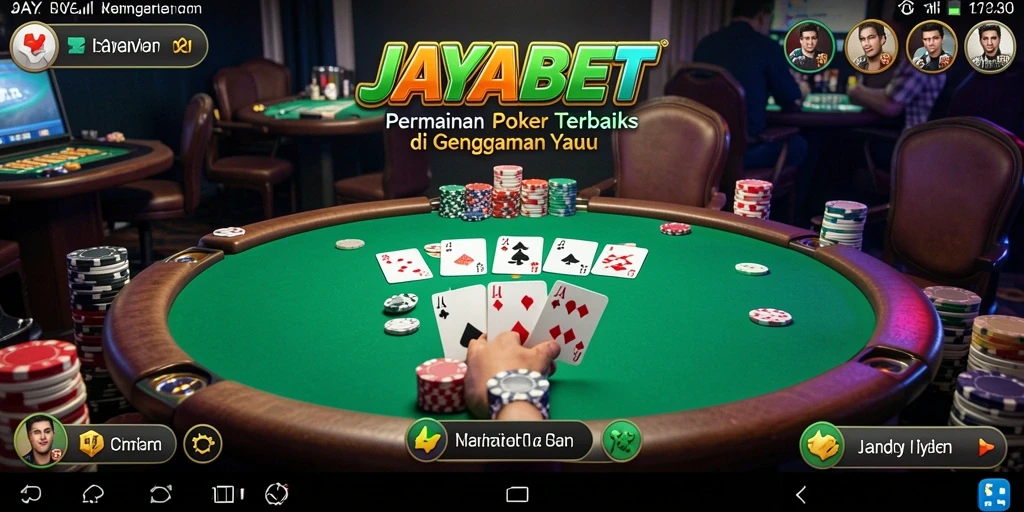 Screenshot JAYABET menampilkan gameplay seru dan interaktif Poker.