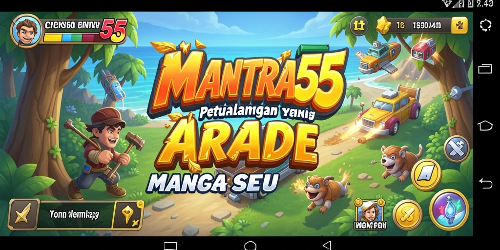 Tangkapan layar dari gameplay seru dan penuh aksi di MANTRA55.