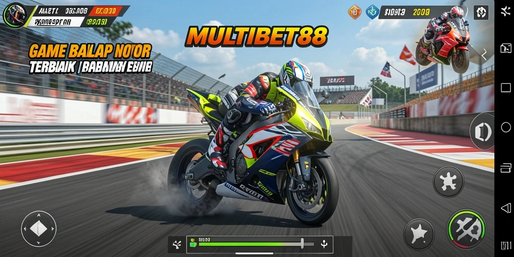 Gameplay MULTIBET88 yang seru dan menegangkan di lintasan balap.