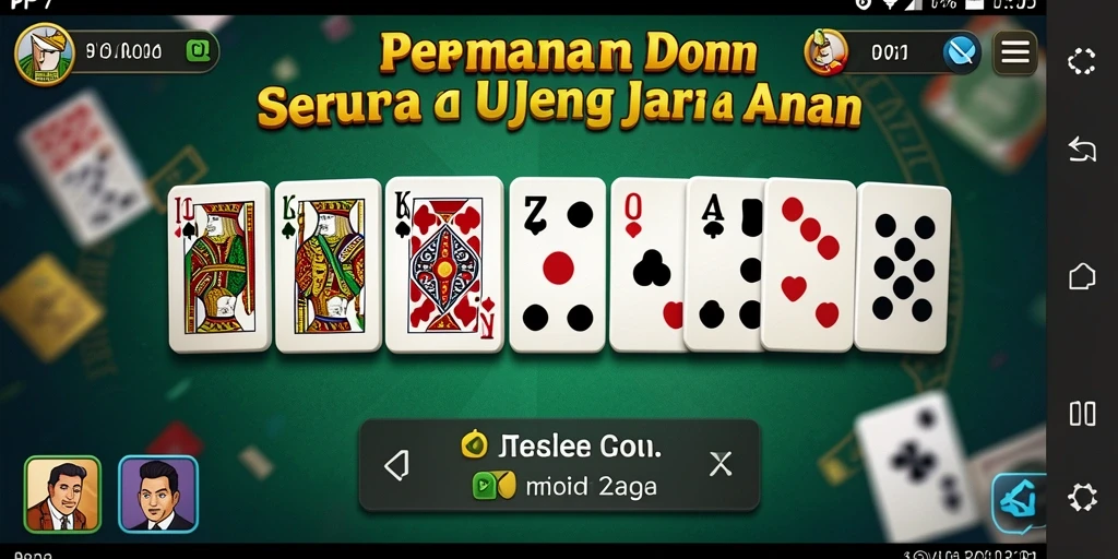 Screenshot gameplay PP7 menampilkan suasana permainan Domino yang seru.