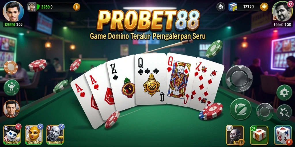 Tangkapan layar gameplay PROBET88 yang menunjukkan aksi seru permainan Domino.