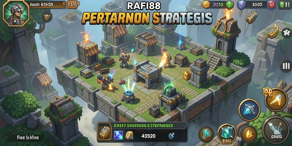 Gameplay RAFI88 yang seru dan menantang di Tower Defense.