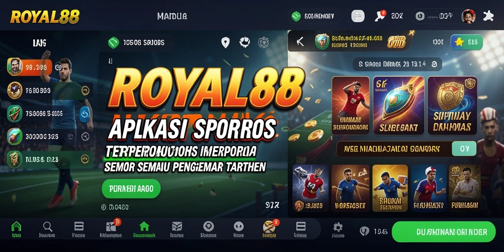 Screenshot utama ROYAL88 menampilkan gameplay taruhan yang seru.