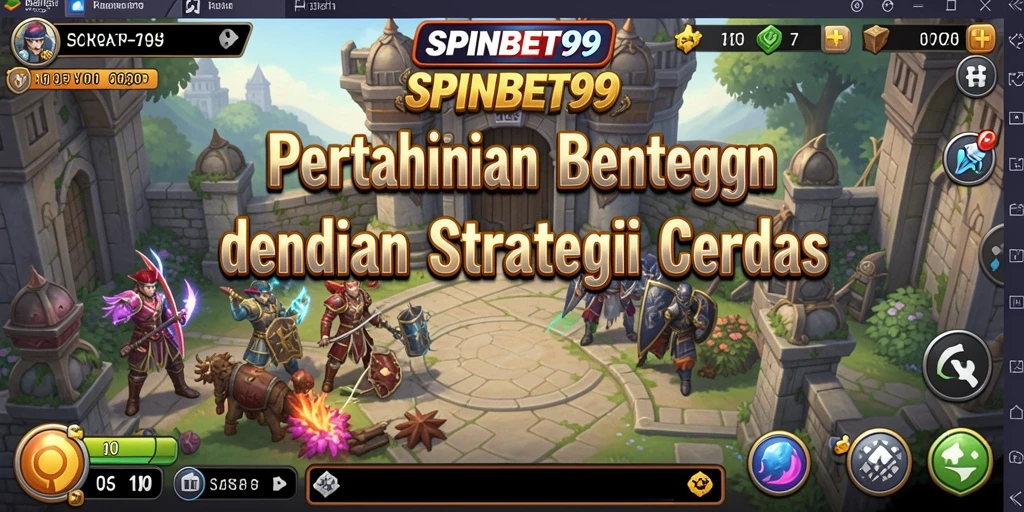Tampilan menarik dari gameplay SPINBET99 dengan tower pertahanan yang strategis.