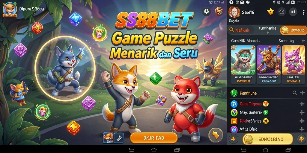 Screenshot gameplay SS88BET menunjukkan teka-teki yang menantang dan menarik.