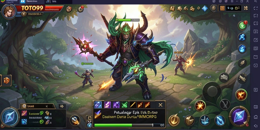 Tampilan gameplay TOTO99 yang menarik dan menengangkan dalam dunia MMORPG.